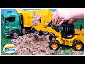 Bagger im Einsatz an Murmelrutsche | Baumeister Beppo | Bagger Kinder, Dodo Kinder Video