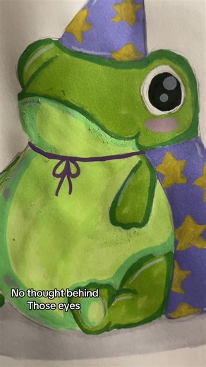Chunky frog 😝#fyp #trending #artwork #artistoftiktok #art | artwork