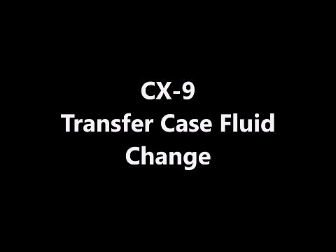 CX-9 AWD - Transfer Case Oil : How to Change