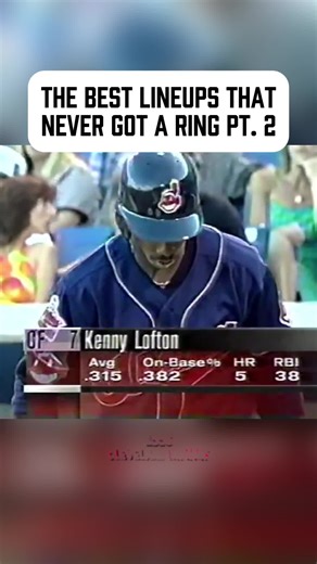 The 1996 Indians lineup was ridiculous. Albert Belle. Manny Ramirez. Jim Thome. Kenny Lofton. Omar Vizquel. Power. Speed. Defense. Swagger. One of the most dangerous offenses of the 90s… and still no ring. Baseball doesn’t always reward the best lineup.