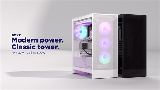 Meet the all-new NZXT H7 Flow Case! Featuring: • Vertical PSU layout • 3 included front-mounted fans • Bottom-mounted cooling support • Capability for up to 420mm radiators • RGB with single-frame fans available! https://nzxt.com/collection/h7 | NZXT | Facebook
