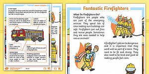 Charlie the Firefighter - KS1 Fantastic Firefighters Differentiated Fact File