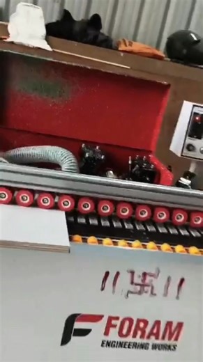 Installation of Semi Auto edge bend Machine demonstration and Trial success pvc tape 1 mm/ 1.3 mm fulley 8 feet length continue All functions work is done ✅👍 At yevlewadi Pune Maharashtra By. FORAM ENGINEERING WORKS. | Foramengineering Works