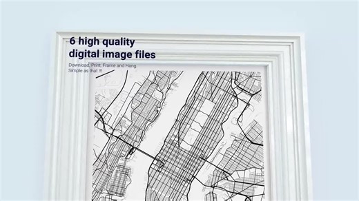 Ames Iowa City Map Art: Modern Black and White Print (digital File) - Etsy UK