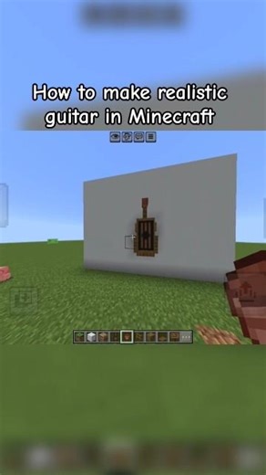 how to make realistic guitar in Minecraft