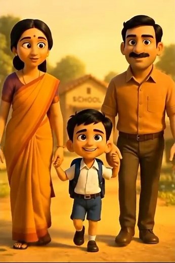 The First Step 💔 | Heartwarming Animated Short Film | Moral Story Shorts #ai #animation #3danimation