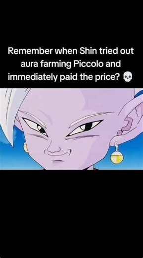 SHIN TRIED TO AURA FARM ON PICCOLO 😂 #funny #anime #meme #memes #shorts #naruto #onepiece