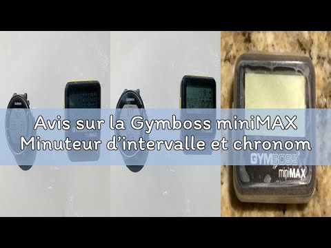 Avis sur la Gymboss miniMAX Minuteur d’intervalle et chronomètre – Coque Noir/Jaune softcoat