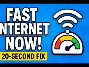 How to Boost Your Internet Speed in 20 Seconds! (Simple Trick That Actually Works)