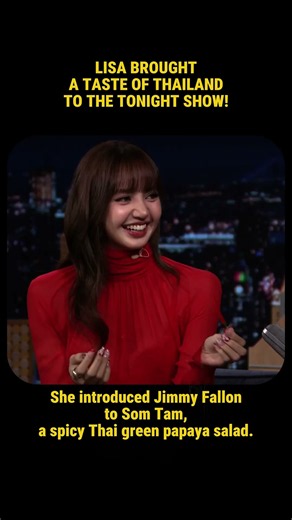 LISA BRINGS THAILAND TO JIMMY FALLON! 🌶️ She Made Him Try THIS!