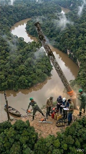 Building a Wooden House in the Amazon Jungle | Riverside Survival Camp #buildingprocess