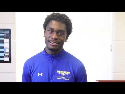 Morehead State freshman sprinter Sam Afari