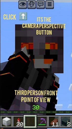 How to Change POV in Minecraft using One Button Shortcut on your phone #minecraft