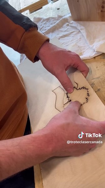 Made in Canada 🇨🇦 on a Trotec laser 💥, thanks for sharing @blackcappeddesigns ! . Beautiful laser cut wood tophy, looks awesome guys! . #laserengraving #lasercutting #laseretched #trotec #woodworking