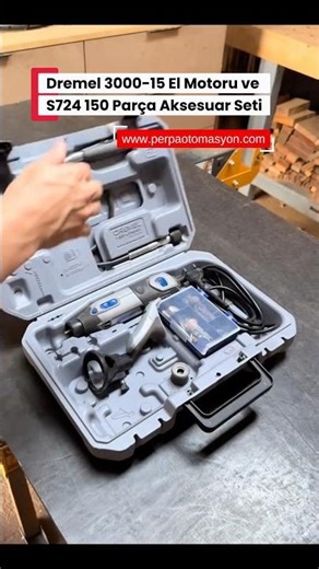 Dremel 3000-15 El Motoru ve S724 150 Parça Aksesuar Seti #dremel #gravur #fyp