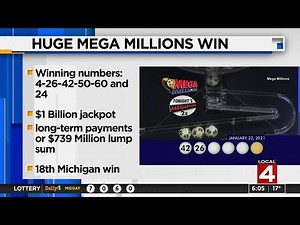 Michigan Lottery player wins $1 billion Mega Millions jackpot; 3rd largest ever in US