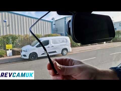 Installing a 7 inch clip over rear view mirror monitor to the existing mirror