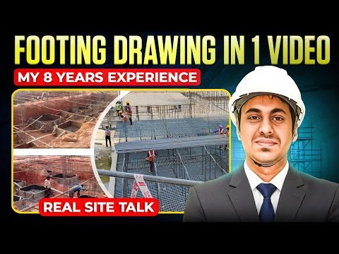 Master Footing Drawing in ONE Video! (Structural Foundation Basics for Beginners)