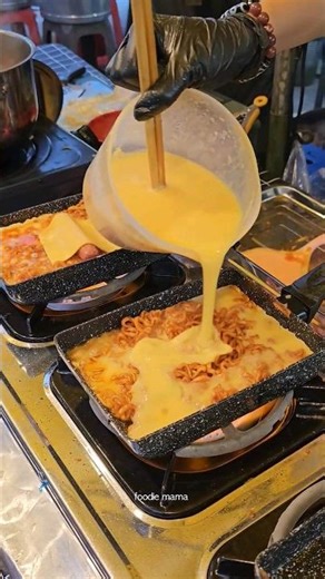 Korean Spicy Buldak Noodles Omelet of Malaysia