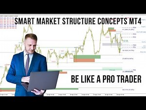 Best Forex trading Indicator "Smart Market Structure Concepts MT4 " setup guide ‪@MT4SYSTEMSVIP‬