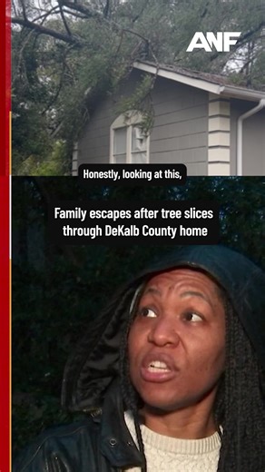 A 16-year-old boy had to climb down a fallen tree to escape his own bedroom after the tree crashed through his DeKalb County home early Monday morning. The teen was asleep when the tree came down during a tornado warning, destroying the attic and his upstairs bedroom. His family and their cat were not injured. #dekalb #severeweather #georgia #atlanta