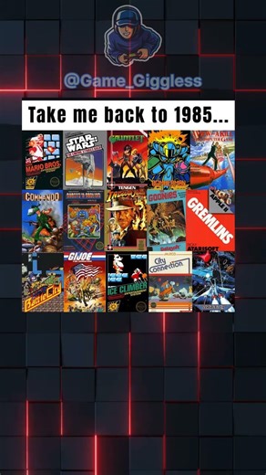 A Nostalgic Tribute to 1985 Gaming Culture#RetroGaming #1985 #NES #ArcadeClassics #8BitNostalgia
