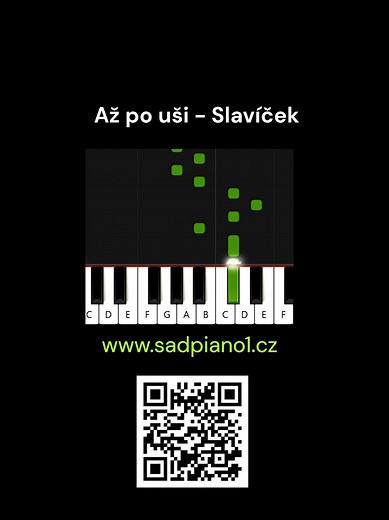 Slavíček - Až po uši: Pianotutorial
