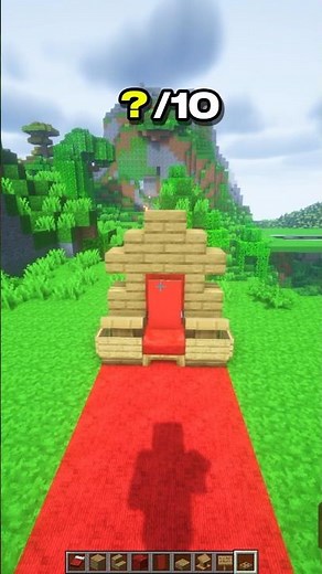 How to Make a King Throne in Minecraft – Decoration | CupSapling #minecraft #shorts #easy