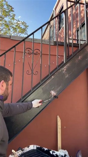 How to Paint Metal Railings (Rust Protection + Paint)#painting #metalpaint