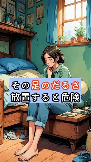 その足のだるさ、放置すると危険 #足のだるさ#むくみ#血流改善#疲れやすい#体調不良#生活習慣#30代ママ#健康習慣#むくみ改善#ショート動画