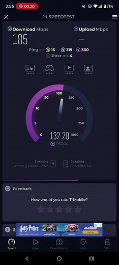 T-Mobile home Internet speed test