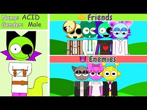 Sprunki Pyramixed human edition - RELATIONSHIPS | ALL NEW Characters Relationships!