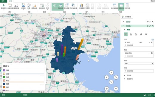 Excel绘制地图｜数据可视化｜简易科研绘图