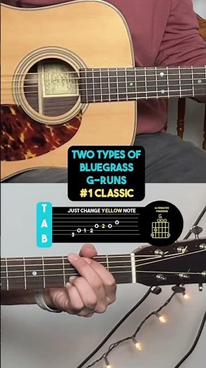 How to Play a Bluegrass G-Run (Beginner Bluegrass Guitar Lesson)