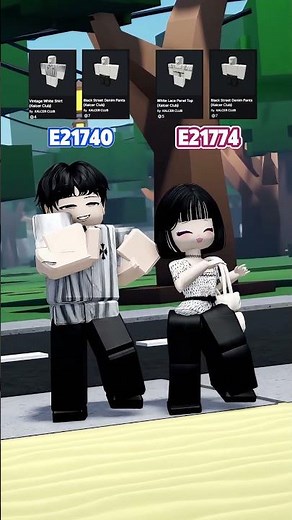 THE CLEANEST BLACK & WHITE ROBLOX AVATAR DUO 🤍🖤#roblox #robloxavatar #robloxoutfits