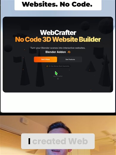 Blender to 3D Websites: Introducing WebCrafter! #blender #3dwebsite