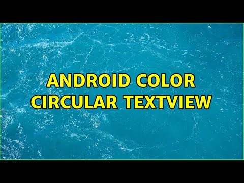 Android color circular TextView (3 Solutions!!)