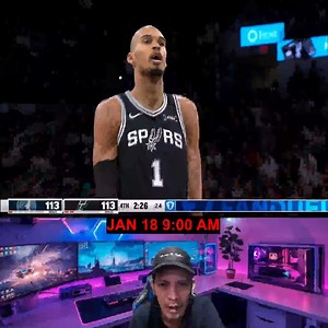 Spurs vs Wolves last 3 minutes remaining in the 4th intense game 1-18-2026 | Inday Rose