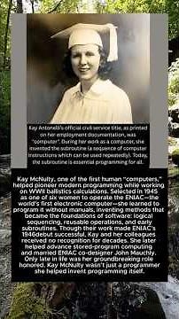 The Woman Who Helped Invent Computer Programming