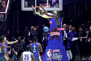 Watch: DK Metcalf throws it down for a thunderous dunk in the NBA All-Star Celebrity Game