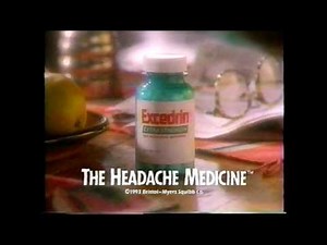 excedrin headache medicine 1994 tv spot