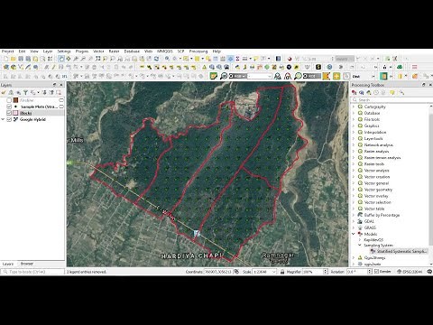 Stratified Sampling of Forests using Qgis