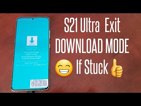 Samsung Galaxy S21 Ultra/S21/S21+ How To Exit DOWNLOAD Mode If Stuck