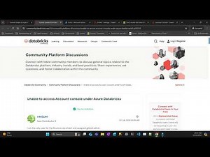 Unable to access Account console under Azure Databricks
