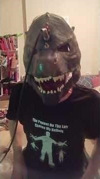 Circuit bent Godzilla Mask by Psychiceyeclix #dinosaur #godzilla #godzillavskong #circuitbent