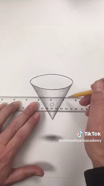 Step-by-Step Guide to Drawing a Mesmerizing 3D Floating Cone Illusion