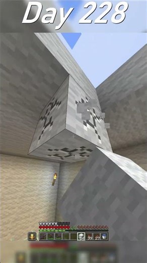 300 Days In Hardcore Minecraft (Day 228) #shorts #minecraft