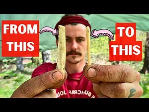 Making A Bone Needle With Primitive Tools - Billy Souter