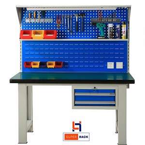 [Hot Item] Garage Metal Table Industrial Industrial Heavy Duty Workshop Workstation Frame Workbench Tool Cabinet ESD Anti-Static Electronic Workbench with Drawer