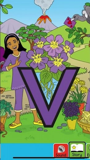 Letterland Alphabet Phonics | Letter V | Vicky Violet| Education Kids Learning ABC